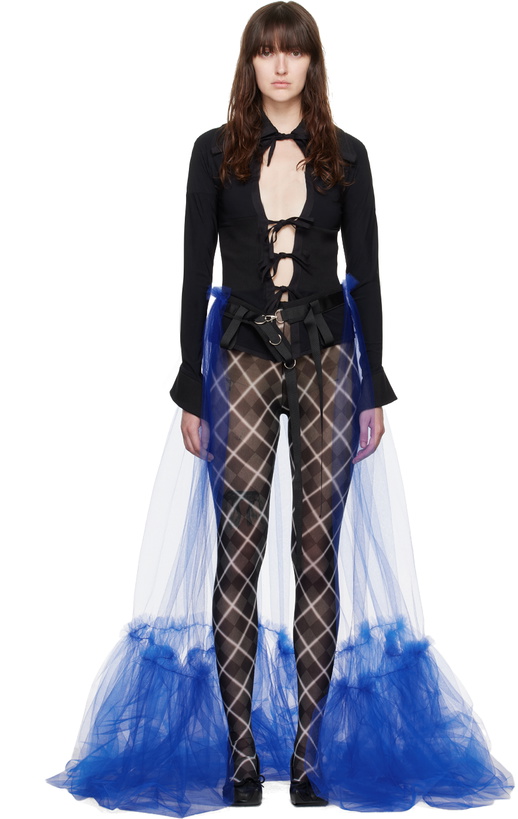 Photo: Paula Canovas Del Vas Blue Tutu Maxi Skirt