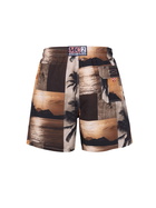 MC2 Saint Barth Man Mid-length Gustavia Swim-shorts With Photo Sunset Print | Ai Co-created Design By Rickdick - Powered By Red-eye