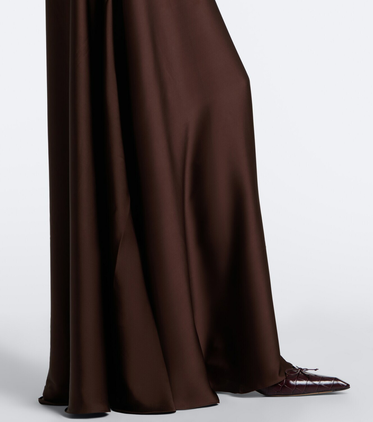 Simkhai Paola knitted satin gown