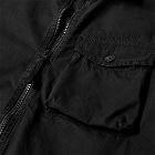 Stone Island Junior Zip Overshirt in Black