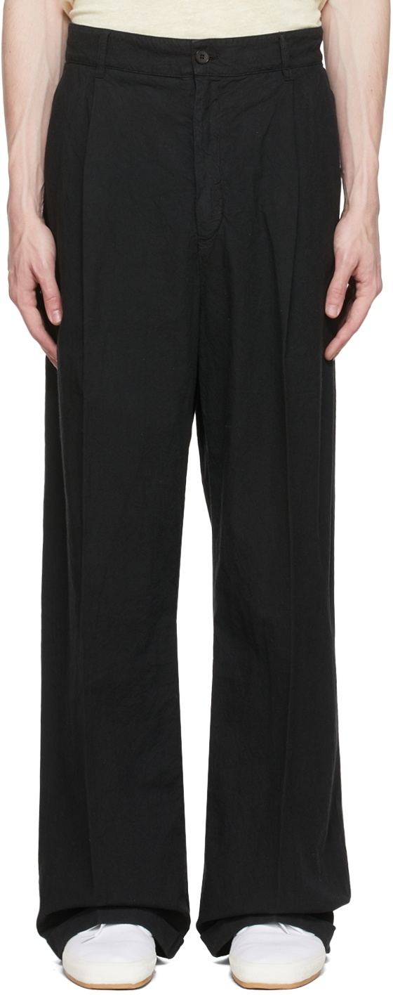 Barena Black Baracan Garzoto Trousers Barena