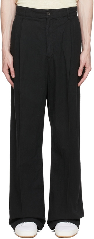 Photo: Barena Black Baracan Garzoto Trousers