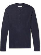 Orlebar Brown - Harrison Modal and Cashmere-Blend Henley Shirt - Blue