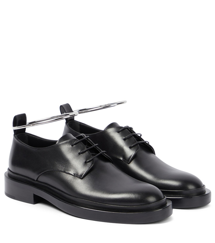 Photo: Jil Sander - Anklet leather Derby shoes