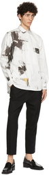 Isabel Benenato White Printed Poplin Shirt