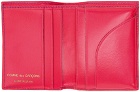 COMME des GARÇONS WALLETS Pink & Blue Fluo Squares Cardholder