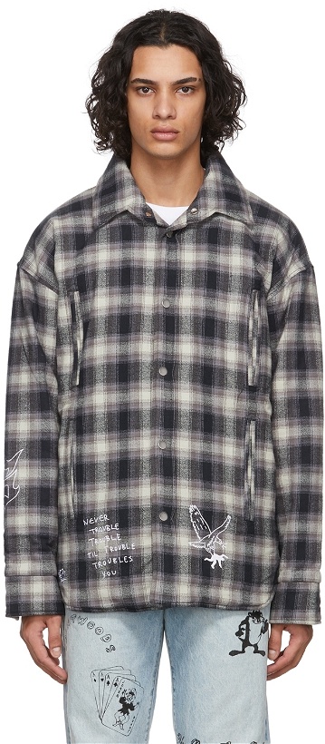 Photo: Saintwoods Grey Insulated Flannel Shirt