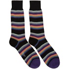 Paul Smith Black Bono Stripe Socks