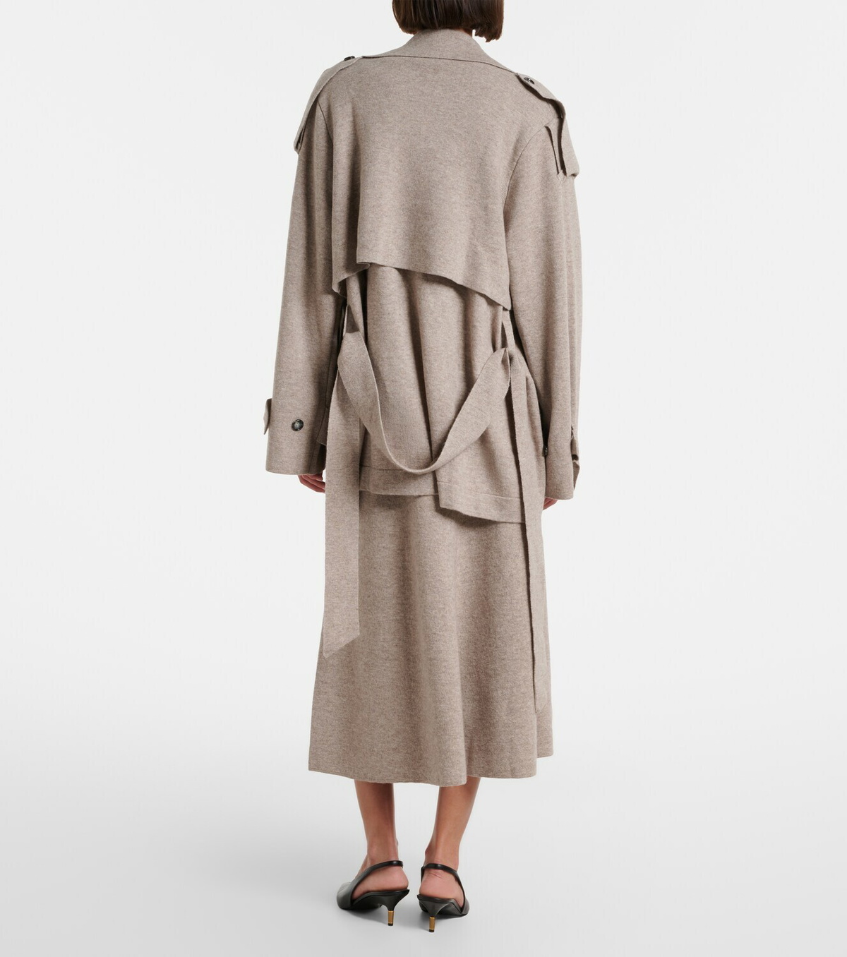 Jardin des Orangers Wool and cashmere midi skirt