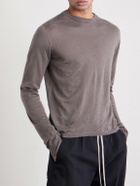 Rick Owens - Slim-Fit Boiled Cashmere Sweater - Gray
