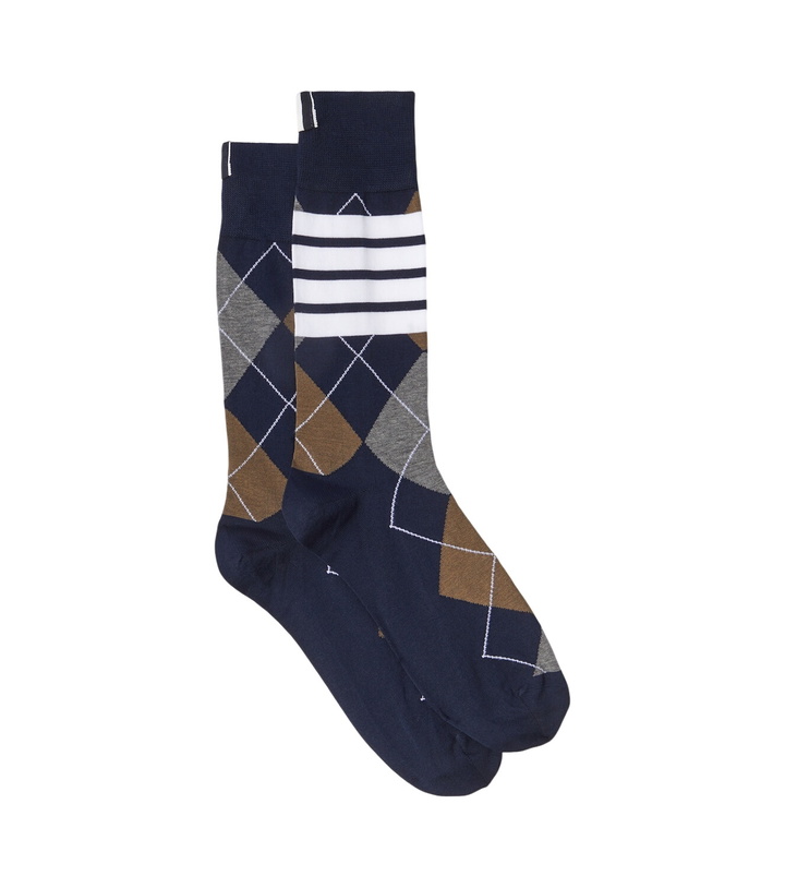Photo: Thom Browne Printed cotton-blend socks