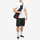 END. x Maharishi Men's 23Rd Seal Embroidered Sling Bag in Black 
