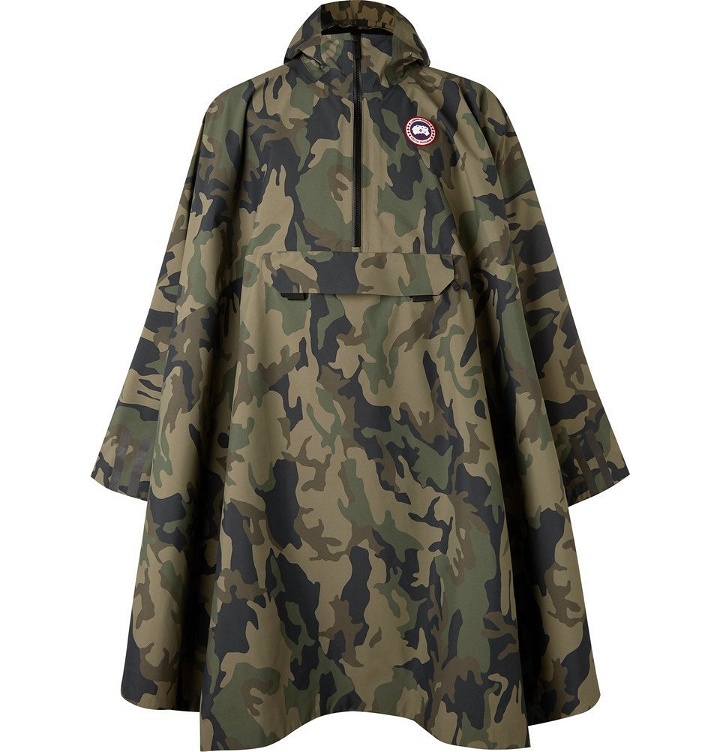 Photo: Canada Goose - Field Camouflage-Print Shell Poncho - Green