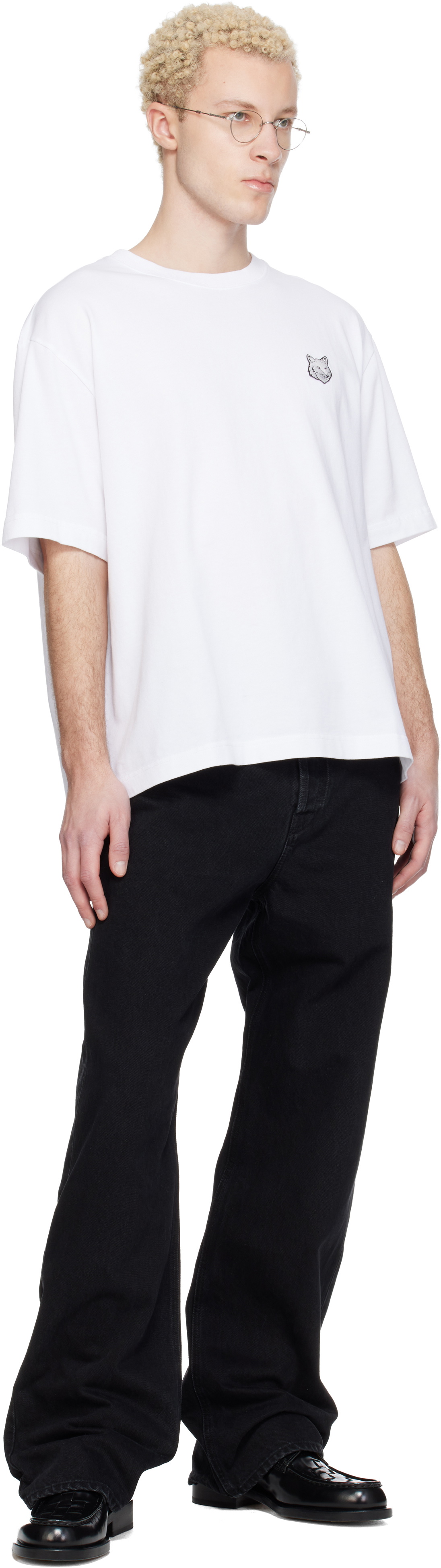 Maison Kitsuné White Fox Head Oversize T-shirt