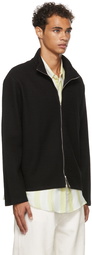 Our Legacy SSENSE Exclusive Black Shrunken Fullzip Sweater