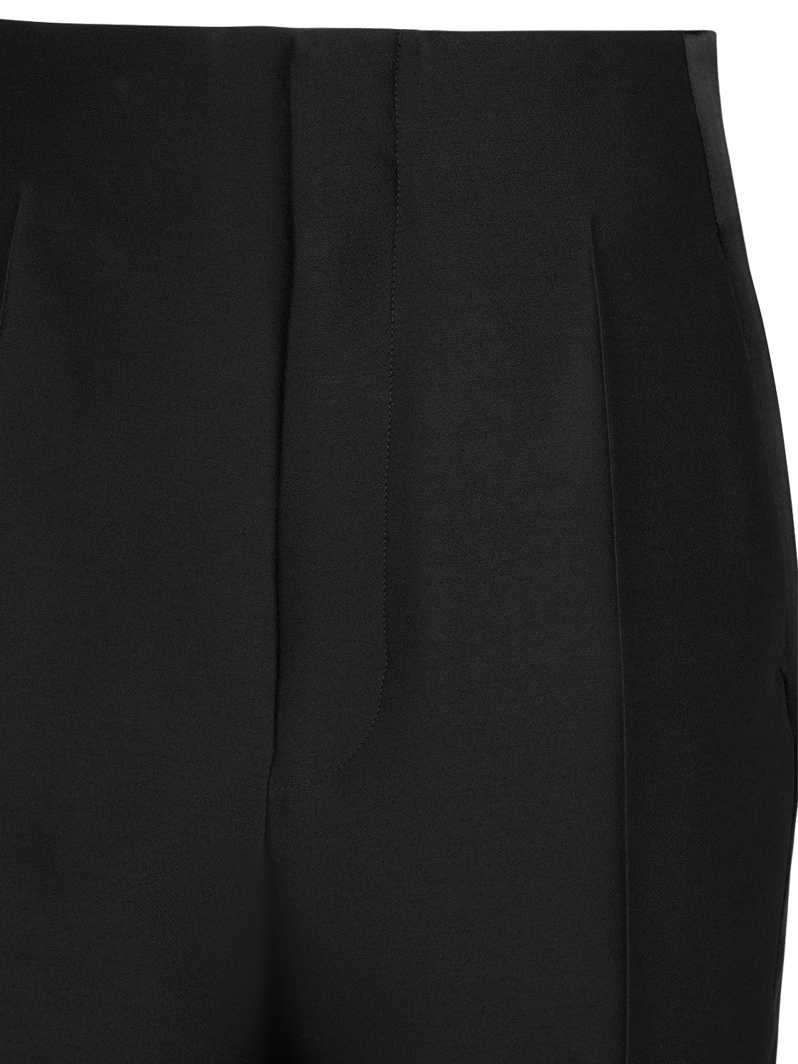 【関税&送料込】The Row Hector Wool And Silk Tuxedo Pants THE ROW Hector satin-trimmed wool and silk-blend straight