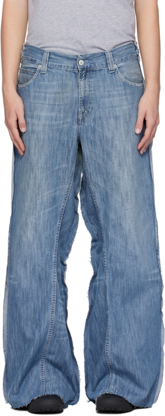 Photo: Prototypes Blue Outline Jeans