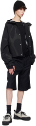 HELIOT EMIL Black Robur Shorts