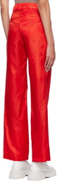 Bianca Saunders Red Bailey Trousers
