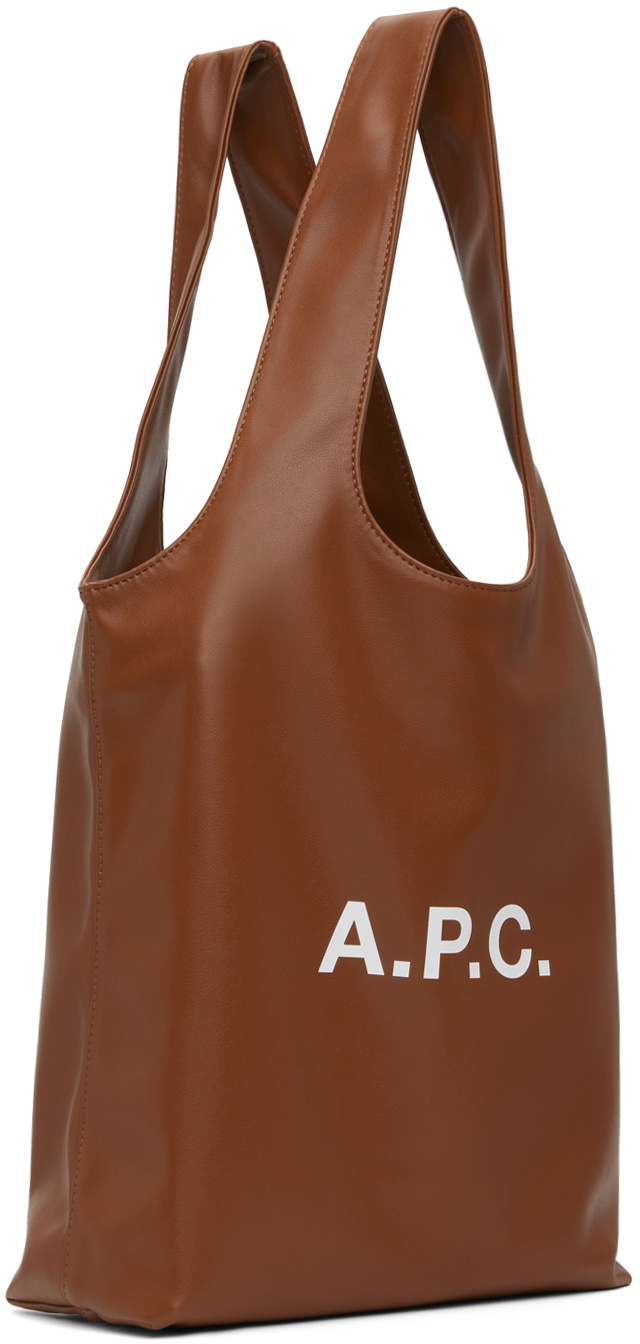 A.P.C. Brown Ninon Small Tote A.P.C.