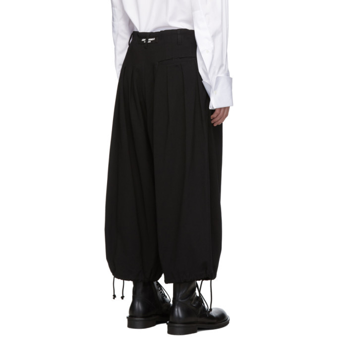 Yohji Yamamoto Black Wide-Leg Jeans Yohji Yamamoto