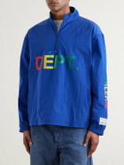 Gallery Dept. - Wave Logo-Print Shell Half-Zip Jacket - Blue