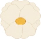 Maison Balzac Off-White & Yellow Wild Rose Napkin Set, 4 pcs