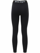 PALM ANGELS - Classic Logo Jersey Leggings