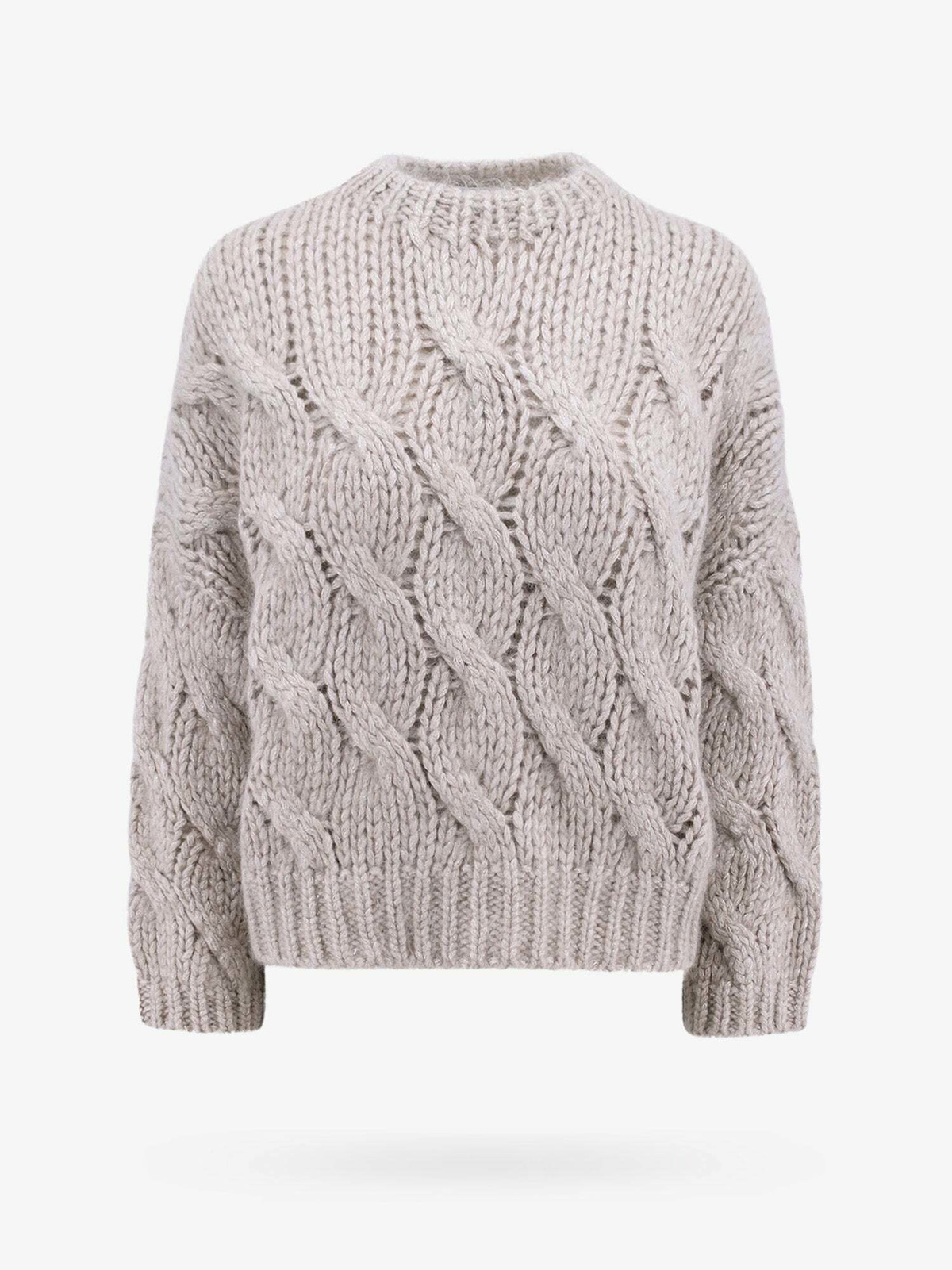 Brunello Cucinelli Beige Cashmere Sweat-shirt main image 1