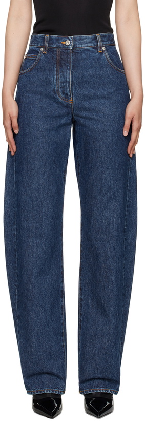 Photo: Ferragamo Blue Five-Pocket Jeans