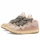 Lanvin Men's Curb Sneaker in Pale Pink