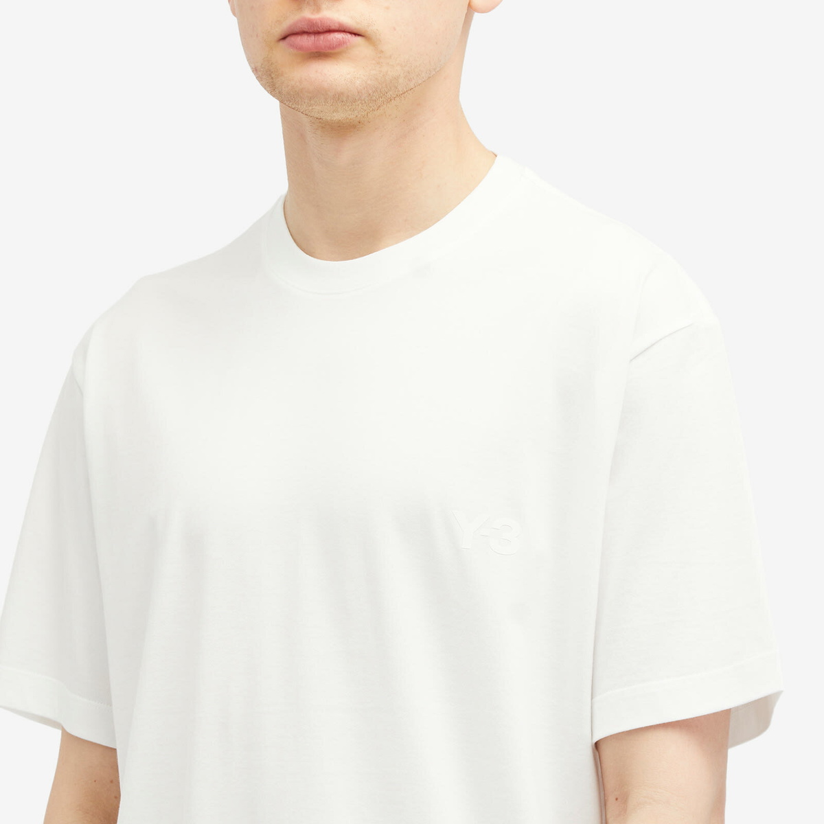 Y-3 Men's Bird Graphic T-Shirt in White Y-3