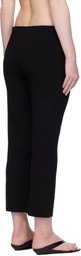 AMOMENTO Black Knit Capri Leggings