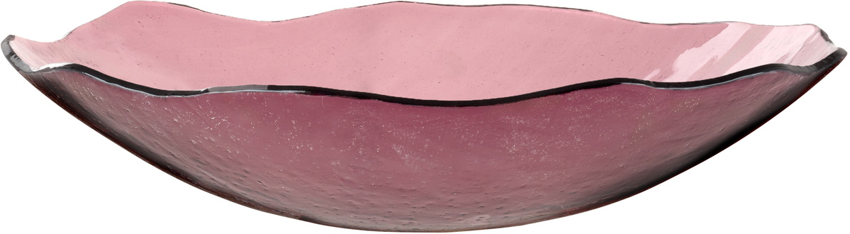Los Objetos Decorativos Purple Irregular Glass Plate