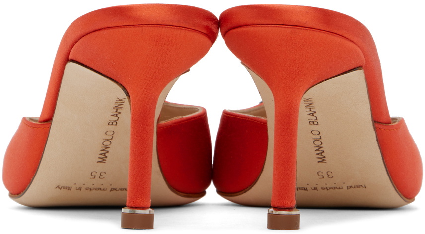 サンダル・ミュール Manolo Blahnik Orange satin Permu mules (PERMU2241693 DORA) m_680b7d621493777c8a35a9ee.jpeg
