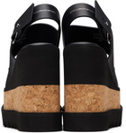 Stella McCartney Black Elyse Alter Mat Platform Heeled Sandals