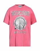 Moschino Mens T-shirt in Magenta