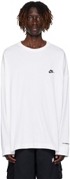 Nike White PEACEMINUSONE Edition Long Sleeve T-Shirt