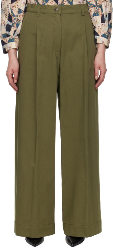 Photo: Weekend Max Mara Khaki Nebbie Trousers