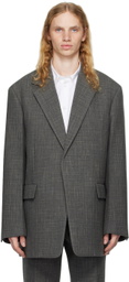 Jil Sander Gray Virgin Wool Blazer