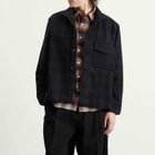 YMC Men's Cruiser Check Shirt Jacket in Black/Charcoal