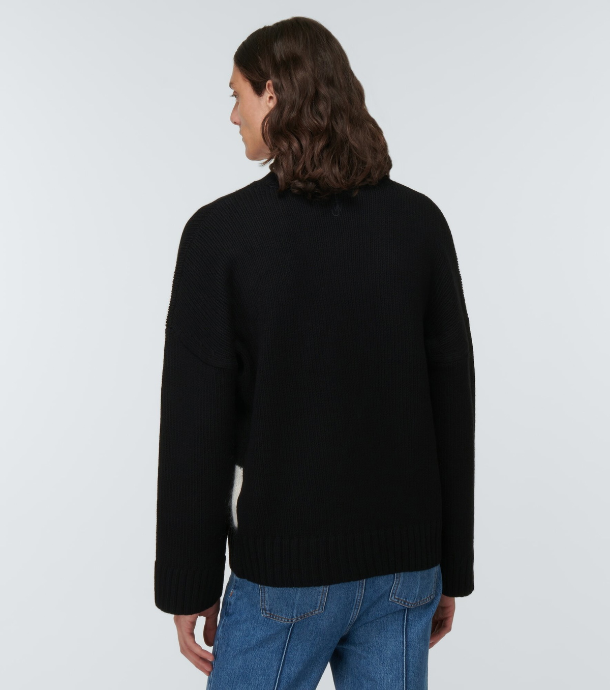 JW ANDERSON 黒 オーバーサイズ セーター JW Anderson - Intarsia virgin wool sweater JW Anderson