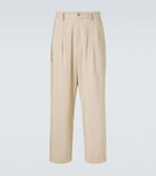 Giorgio Armani Silk-blend straight pants