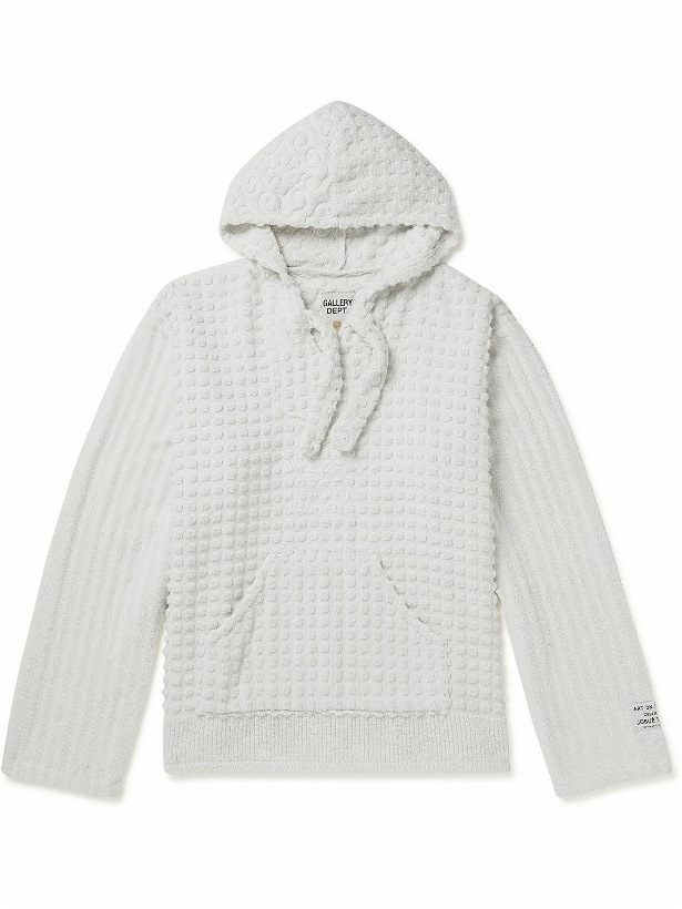 Photo: Gallery Dept. - Textured Cotton-Terry Hoodie - White
