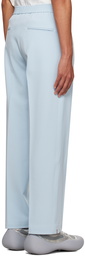 Bonsai Blue Loose-Fit Trousers