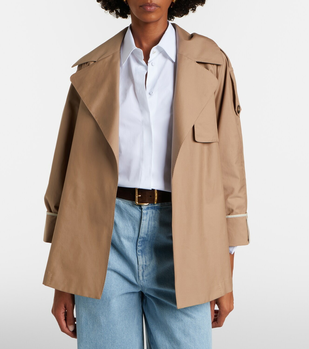 Max Mara Clara cotton-blend gabardine trench coat