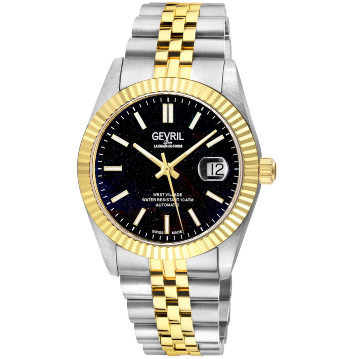 Photo: Gevril West Village Automatic Black Dial Mens Watch 48972B