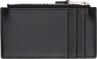 Palm Angels Black Classic Logo Zip Card Holder