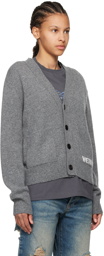 We11done Gray Patch Pocket Cardigan