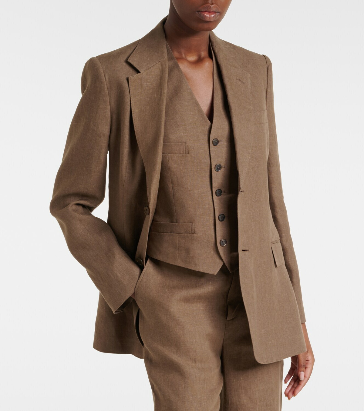 Ralph Lauren Collection Marcy linen blazer